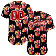 3D Pattern Halloween Skulls Jerseys