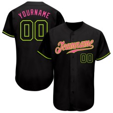 Black Black Neon Green-Pink Jerseys