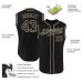 Black Black-Cream Authentic Sleeveless Jerseys