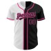 Black Black White-Pink Authentic Split Fashion Jerseys