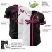 Black Black White-Pink Authentic Split Fashion Jerseys