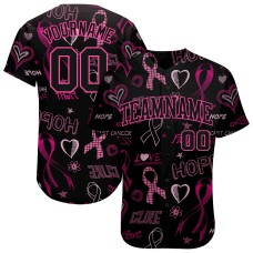 3D Pink Ribbon Breast Cancer Awareness Month Women Health Care Support Jerseys