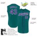 Aqua Purple-White Authentic Sleeveless Jerseys