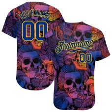 3D Pattern Halloween Skulls Jerseys