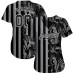 Black Black-Gray 3D Pattern Design Leopards And Tropical Palm Leaves Jerseys