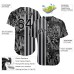 Black Black-Gray 3D Pattern Design Leopards And Tropical Palm Leaves Jerseys