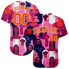 3D Pink Ribbon Breast Cancer Awareness Month Women Health Care Support Jerseys