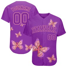 3D Pink Ribbon With Butterfly Wings Breast Cancer Awareness Month Women Health Care Support Jerseys