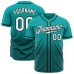 Aqua White-Teal Authentic Fade Fashion Jerseys