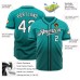 Aqua White-Teal Authentic Fade Fashion Jerseys