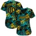 Black Black-Gold 3D Pattern Design Tropical Palm Leaves Jerseys