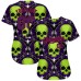 3D Pattern Halloween Skulls Jerseys