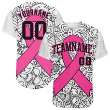 3D Pink Ribbon Breast Cancer Awareness Month Women Health Care Support Jerseys