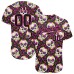 3D Pattern Halloween Skulls With Floral Jerseys