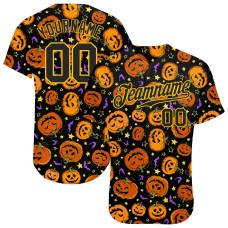 3D Pattern Halloween Pumpkins Bats Stars Jerseys