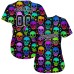 3D Pattern Bright Multicolored Halloween Skulls Jerseys