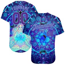 3D Pattern Design Magic Girl Sitting And Meditation In Lotus Position Over Geometry Psychedelic Hallucination Jerseys