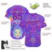 3D Pattern Design Sitting Buddha Over Colorful Neon Background Psychedelic Mushroom Composition Jerseys