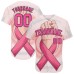 3D Breast Cancer Awareness Month With Woman Hand And Pink Ribbon Women Health Care Support Jerseys