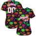 3D Pattern Bright Multicolored Halloween Pumpkins And Bats Jerseys