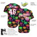 3D Pattern Bright Multicolored Halloween Pumpkins And Bats Jerseys