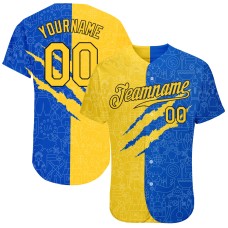 3D Pattern Design Ukrainian Flag Jerseys