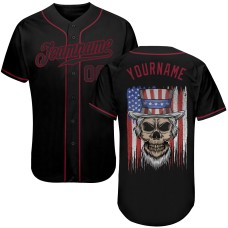 3D Pattern Design Skull Uncle Sam American Flag Jerseys