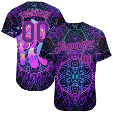 3D Pattern Design Magic Mushrooms Over Sacred Geometry Psychedelic Hallucination Jerseys