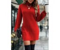 Women's Christmas Red Turtleneck Sweater