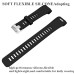 Watch Band for Garmin Approach X40/10, Vivosmart HR+(Plus) Silicone ReplacementStrap Elastic Adjustable Breathable Sport Band Wristband