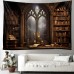 Vintage Bookshelf Hanging Tapestry Wall Art Large Tapestry Mural Decor Photograph Backdrop Blanket Curtain Home Bedroom Living Room Decoration