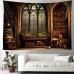 Vintage Bookshelf Hanging Tapestry Wall Art Large Tapestry Mural Decor Photograph Backdrop Blanket Curtain Home Bedroom Living Room Decoration