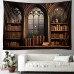 Vintage Bookshelf Hanging Tapestry Wall Art Large Tapestry Mural Decor Photograph Backdrop Blanket Curtain Home Bedroom Living Room Decoration