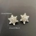 Women's Stud Earrings Fine Jewelry Classic Flower Shape Stylish Simple Earrings Jewelry Golden For Wedding Party 1 Pair