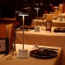 Cordless Table Lamp Rechargeable Battery Powered LED Desk Lamp 3-Levels Brightness Stepless dimming Outdoor Table Light for Restaurant/Home/Patio