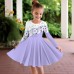 Girls' 3D Floral Dress Pink Long Sleeve 3D Print Fall Winter Sports & Outdoor Daily Holiday Cute Casual Beautiful Kids 3-12 Years Casual Dress A Line Dress Above Knee Polyester Regular Fit