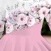 Girls' 3D Floral Dress Pink Long Sleeve 3D Print Fall Winter Sports & Outdoor Daily Holiday Cute Casual Beautiful Kids 3-12 Years Casual Dress A Line Dress Above Knee Polyester Regular Fit