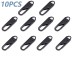 10pcs Universal Zipper Puller Detachable Zipper Head Instant Zipper Repair Kits For Zipper Slider DIY Sewing Craft Sewing Kits Zippers