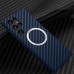 Phone Case For Samsung Galaxy S23 S22 S21 Plus Ultra With Magsafe Magnetic Dustproof Four Corners Drop Resistance Lines / Waves Carbon Fiber