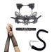 CarnivalSexy Princess Cat Dress Black Lace Mask Cat's Ears (Steamed Cat-ear Shaped Bread) Hair Hoop Dance Mask Set