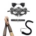 CarnivalSexy Princess Cat Dress Black Lace Mask Cat's Ears (Steamed Cat-ear Shaped Bread) Hair Hoop Dance Mask Set