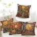 Tree of Life Double Side Pillow Cover 4PC Soft Decorative Square Cushion Case Pillowcase for Bedroom Livingroom Sofa Couch Chair