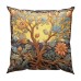 Tree of Life Double Side Pillow Cover 4PC Soft Decorative Square Cushion Case Pillowcase for Bedroom Livingroom Sofa Couch Chair