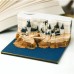 3D Magical Wizard Castle Note Pads with Light, Omoshiroi Note Block, Tear-Away Notepad, Memo Pad, Office Desk Decor, Halloween Gfit Christmas Gift