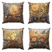 Tree of Life Double Side Pillow Cover 4PC Soft Decorative Square Cushion Case Pillowcase for Bedroom Livingroom Sofa Couch Chair