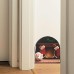 1pc 3D Effect Mouse Hole Sticker,Cartoon Mouse Reading Wall Sticker Kids Room Home Decoration Mural Living Room Bedroom Wallpaper Removable Funny Rats Stickers