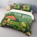 100% Cotton Duvet Cover Mushroom Forest Mexican Folk Art PatternDuvet Cover Set Soft 3-Piece Luxury Bedding Set Home Decor Gift