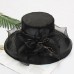 Straw Hat Vintage Style Elegant Tulle Organza Hats Headwear with Faux Pearl Flower Ruffle 1 PC Wedding Tea Party Horse Race Headpiece