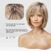 Short Wigs for Women Natural Layered Wig, Wavy Different Style for White Women