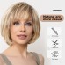 Short Wigs for Women Natural Layered Wig, Wavy Different Style for White Women